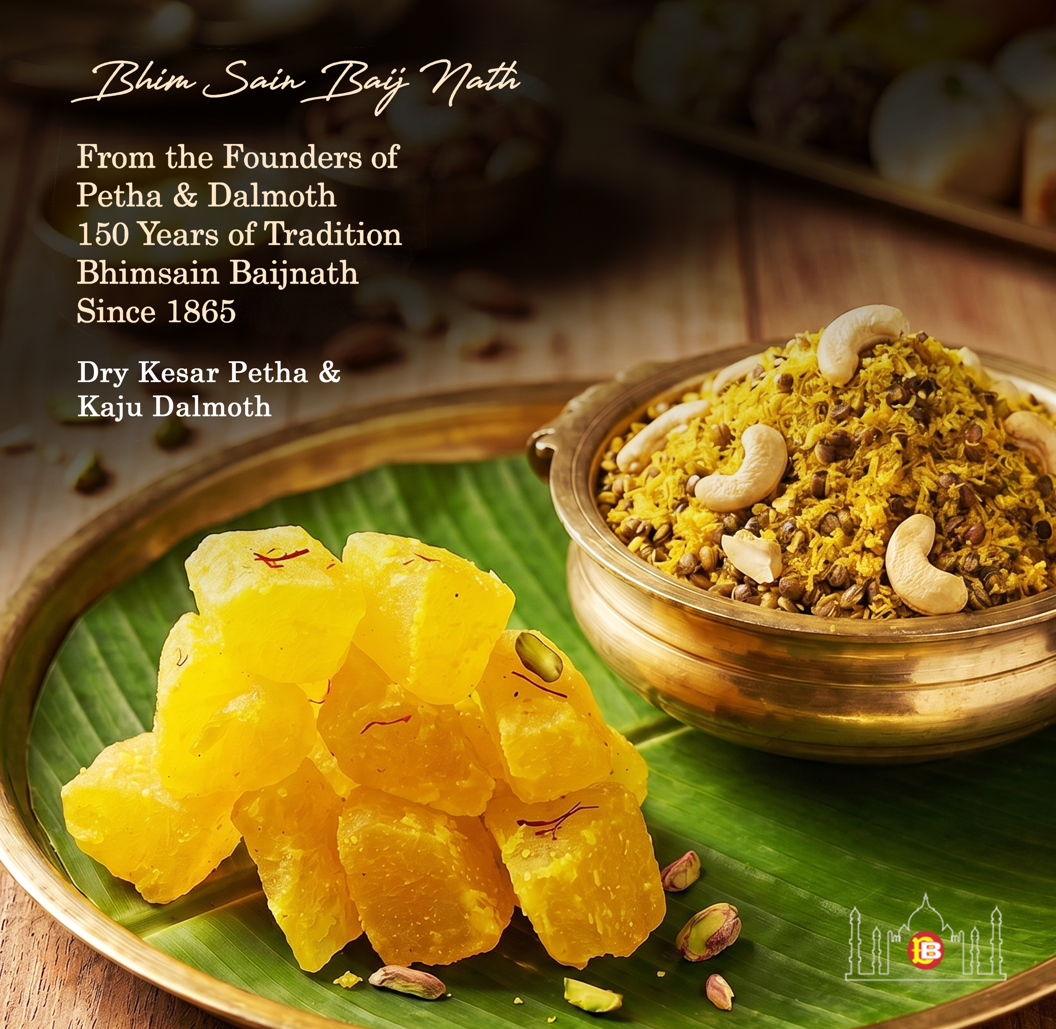 Kaju Dalmoth (200gm) + Dry Kesar Petha (250gm) (Combo Pack of 2)